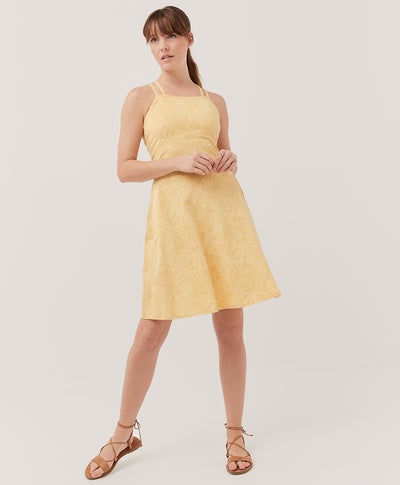 PACT Fit Flare Strappy Dress