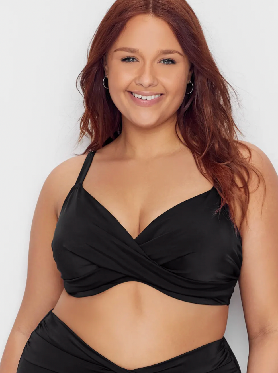 Elomi Plus Size Magnetic Wrap Underwire Bikini Top