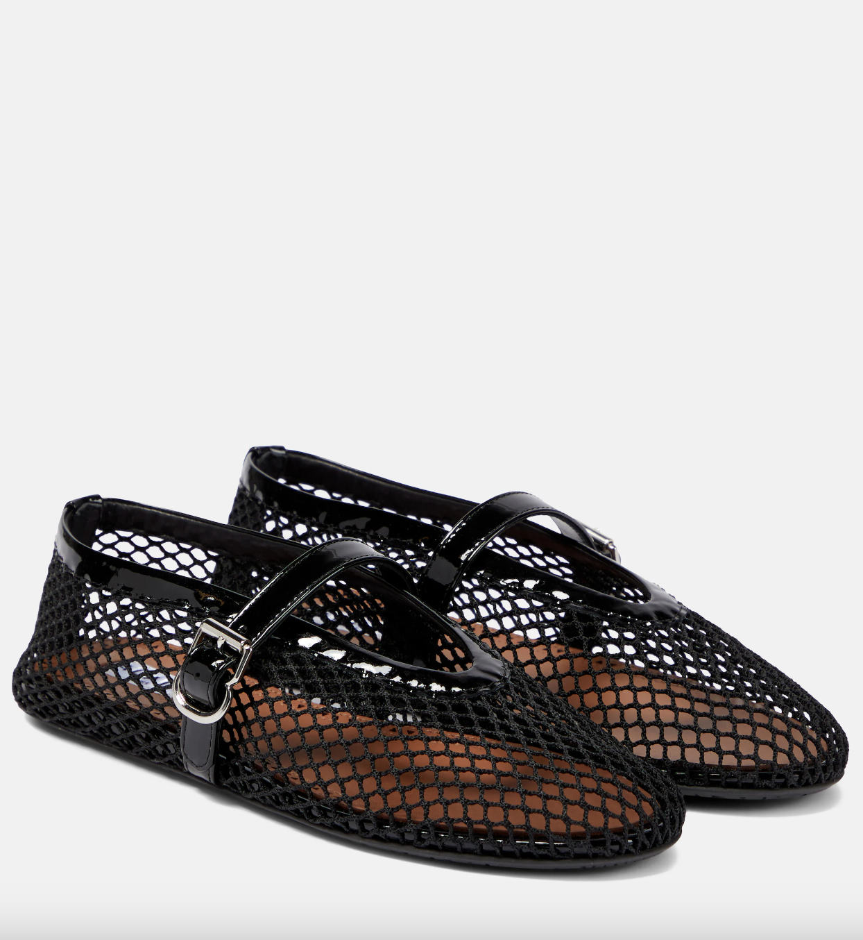 Alaia Fishnet Ballet Flats