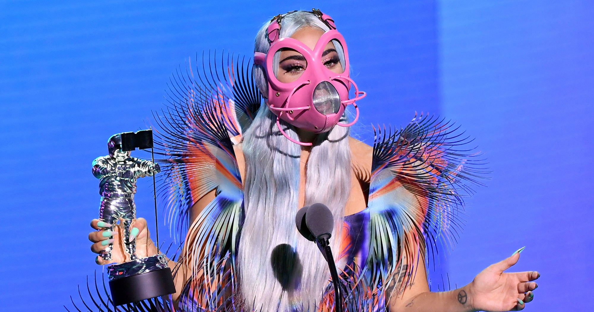 Colorful Face Masks Are Trending Thanks To Lady Gaga