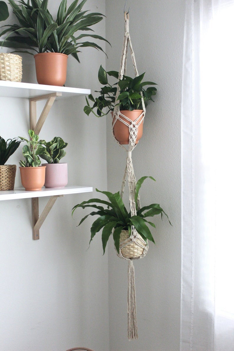 Double newest Macrame Plant Hanger