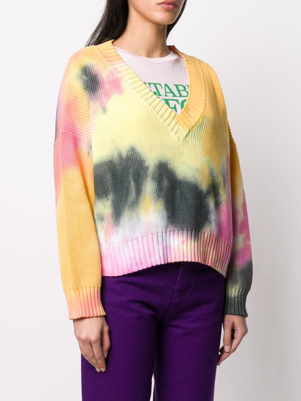 tie dye knit jumper