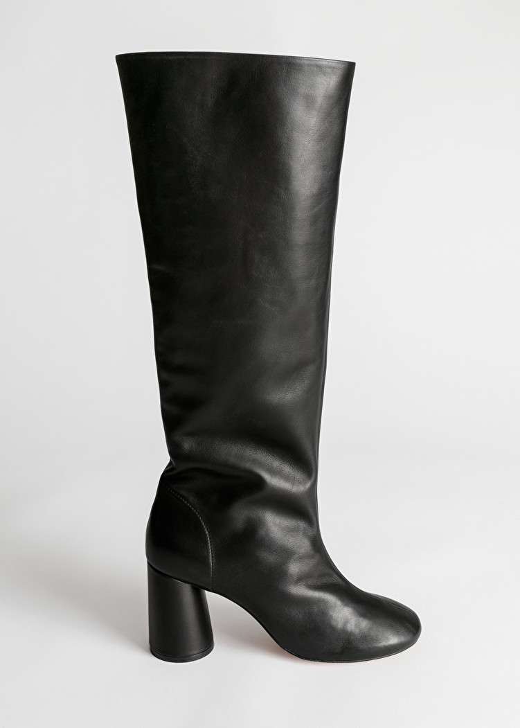 & Other Stories + Gathered Slouch Leather Boots