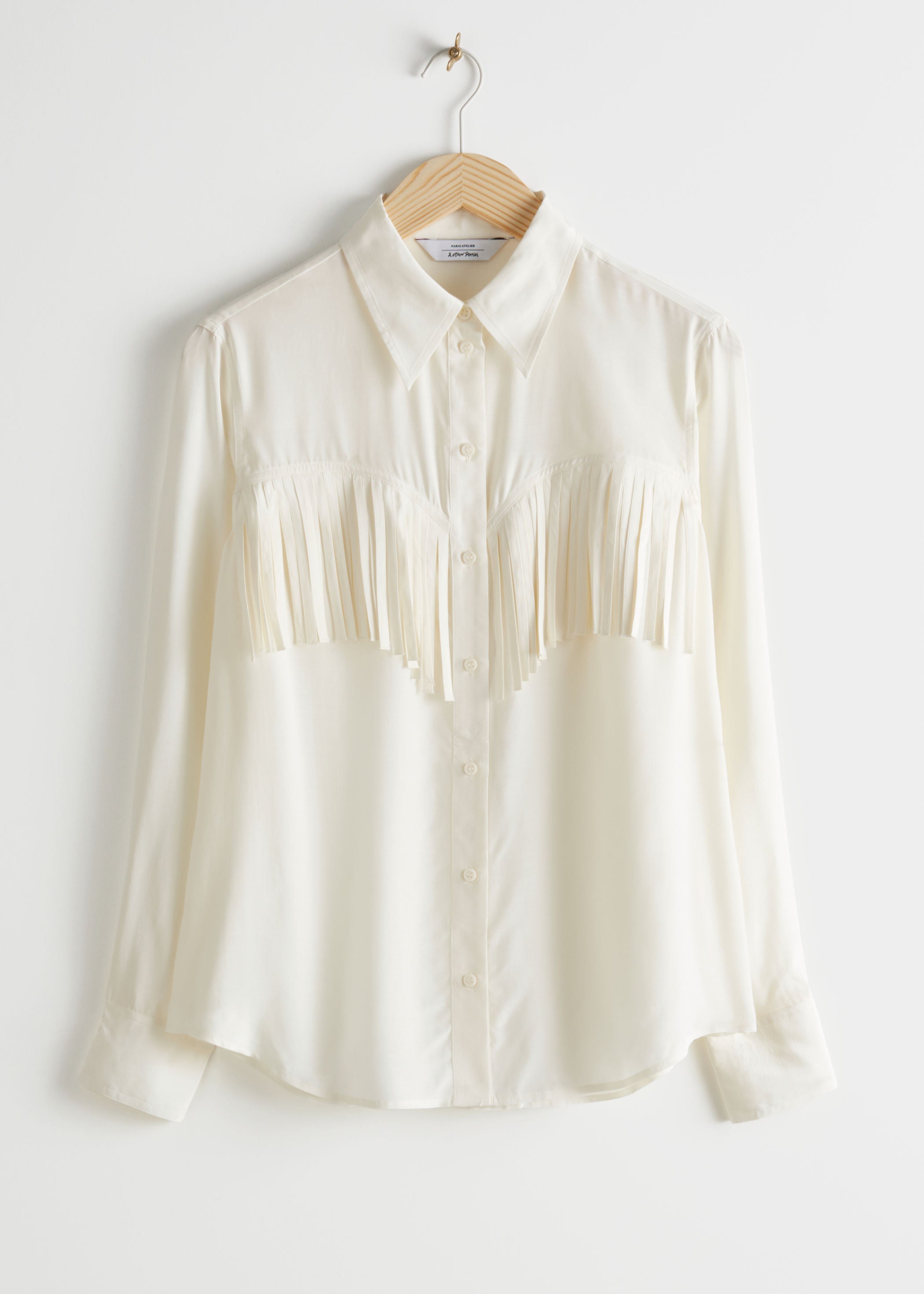 & Other Stories + Button Up Fringe Shirt