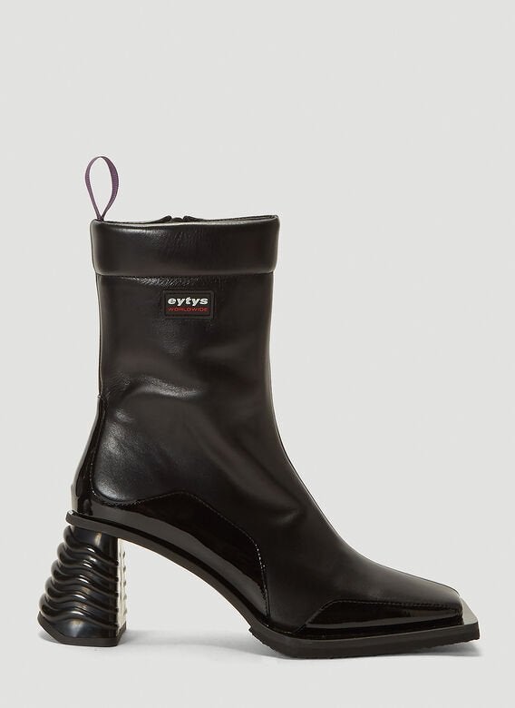 EYTYS + Gaia Leather Boots in Black