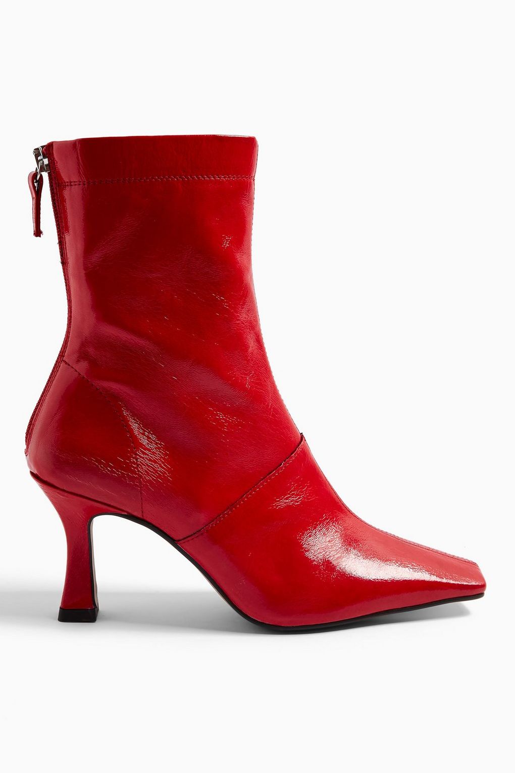 Topshop + VIVA Red Flared Boots