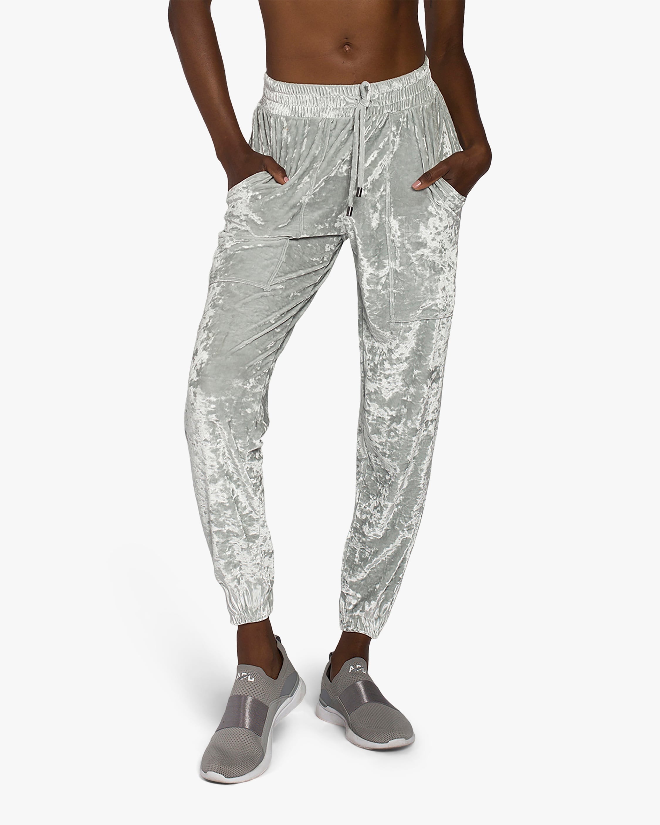 velvet flare joggers