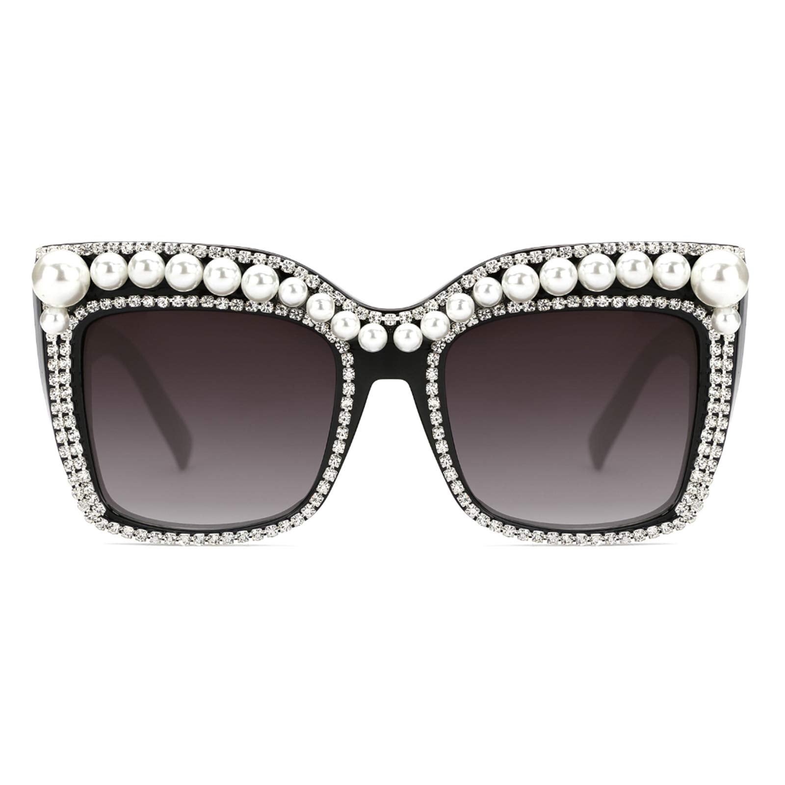 Slocyclub + Oversized Cateye Rectangle Sunglasses
