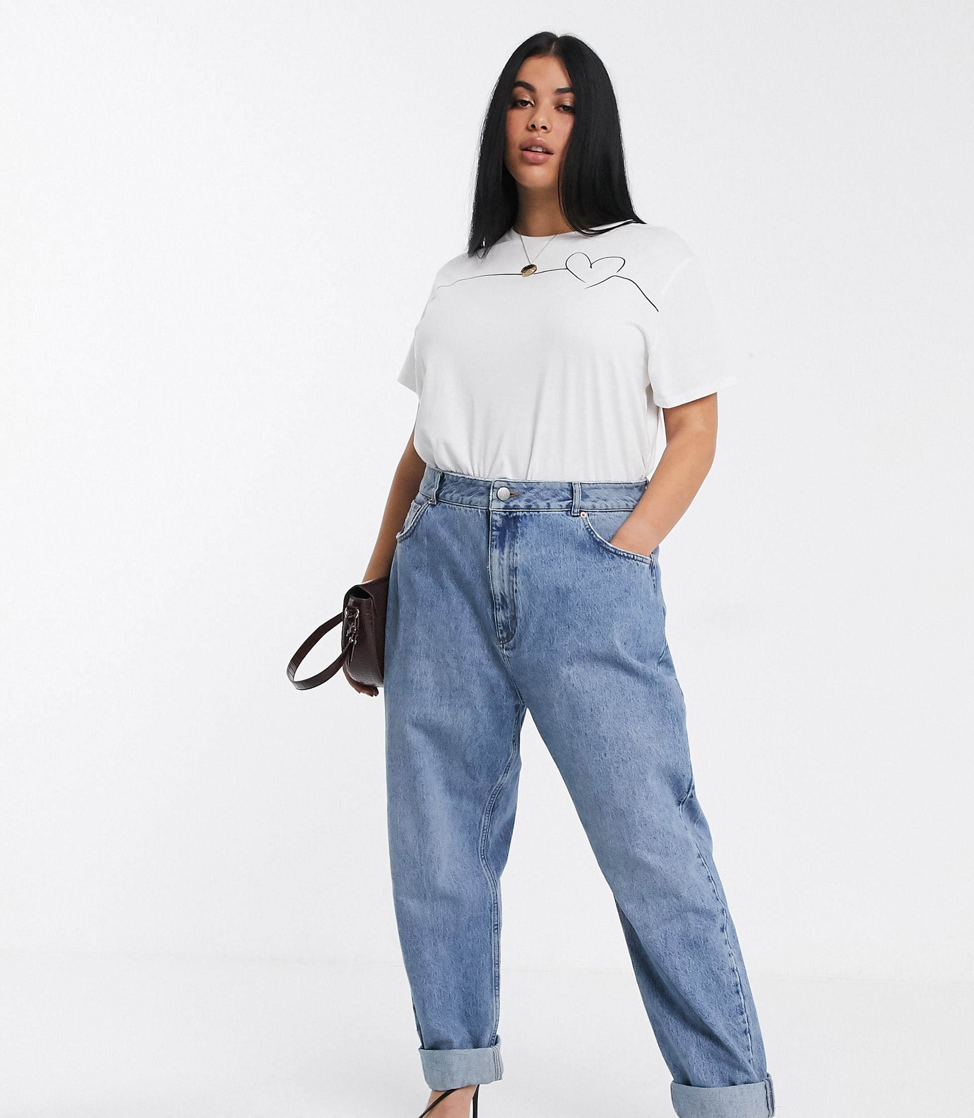 asos curve mom jeans