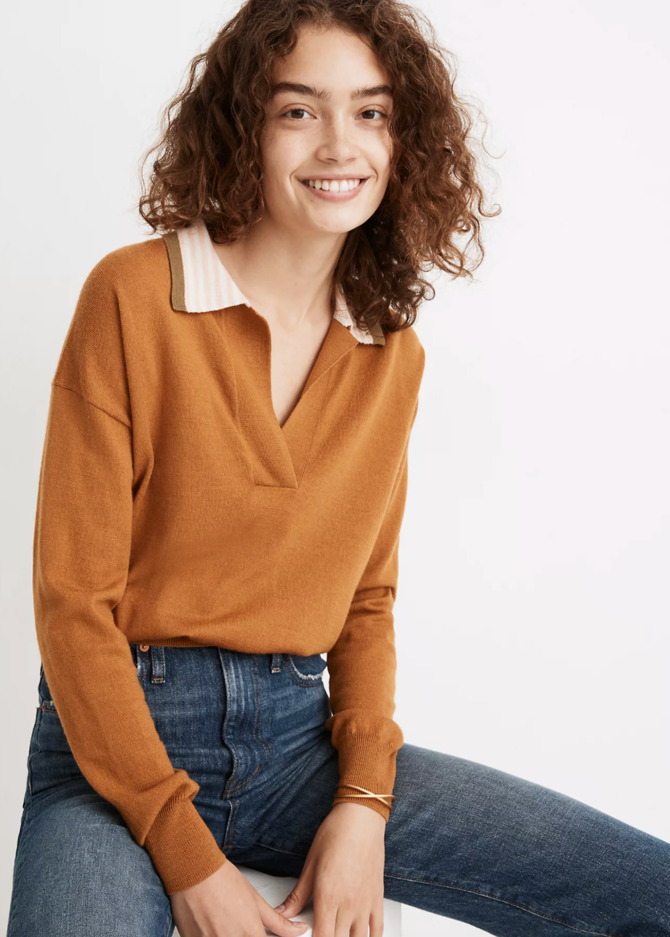 madewell polo sweater