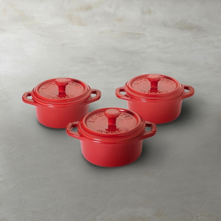 Staub 3 Piece Ceramic Mini Cocotte Set