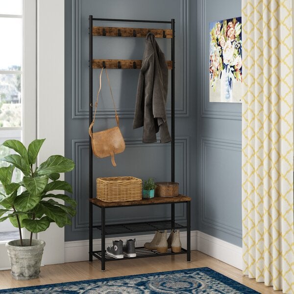 Williston Forge + Parke Hall Tree with Shoe Storage