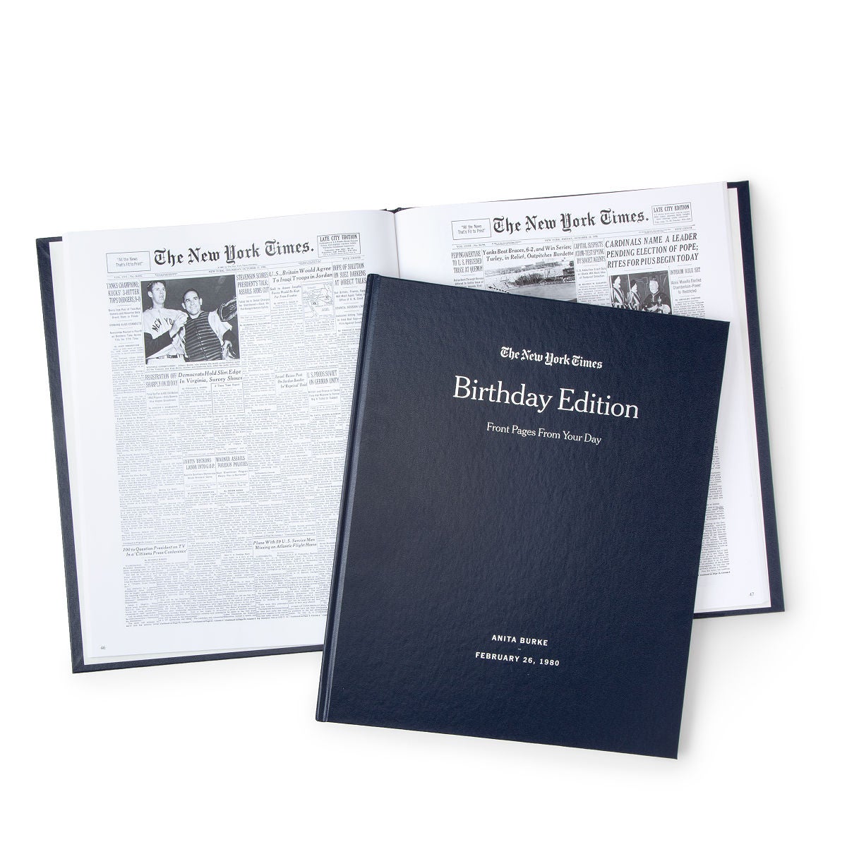 New York Times Custom Birthday Book, New York Times Birthday Book