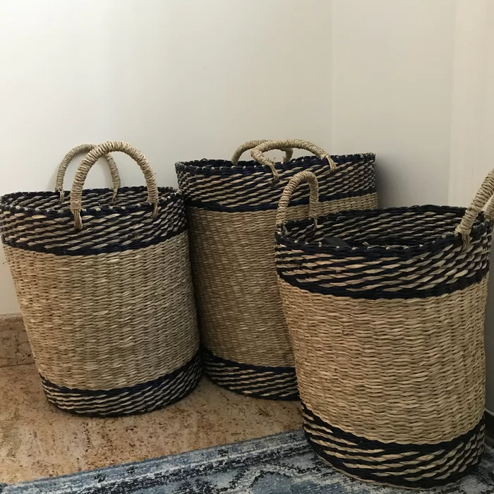 Birch Lane + Traditional Round Wicker Basket Set