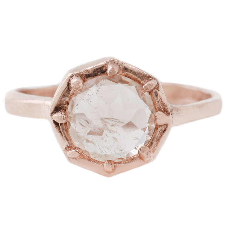 Lauren Wolf Jewelry + Morganite Octagon Ring