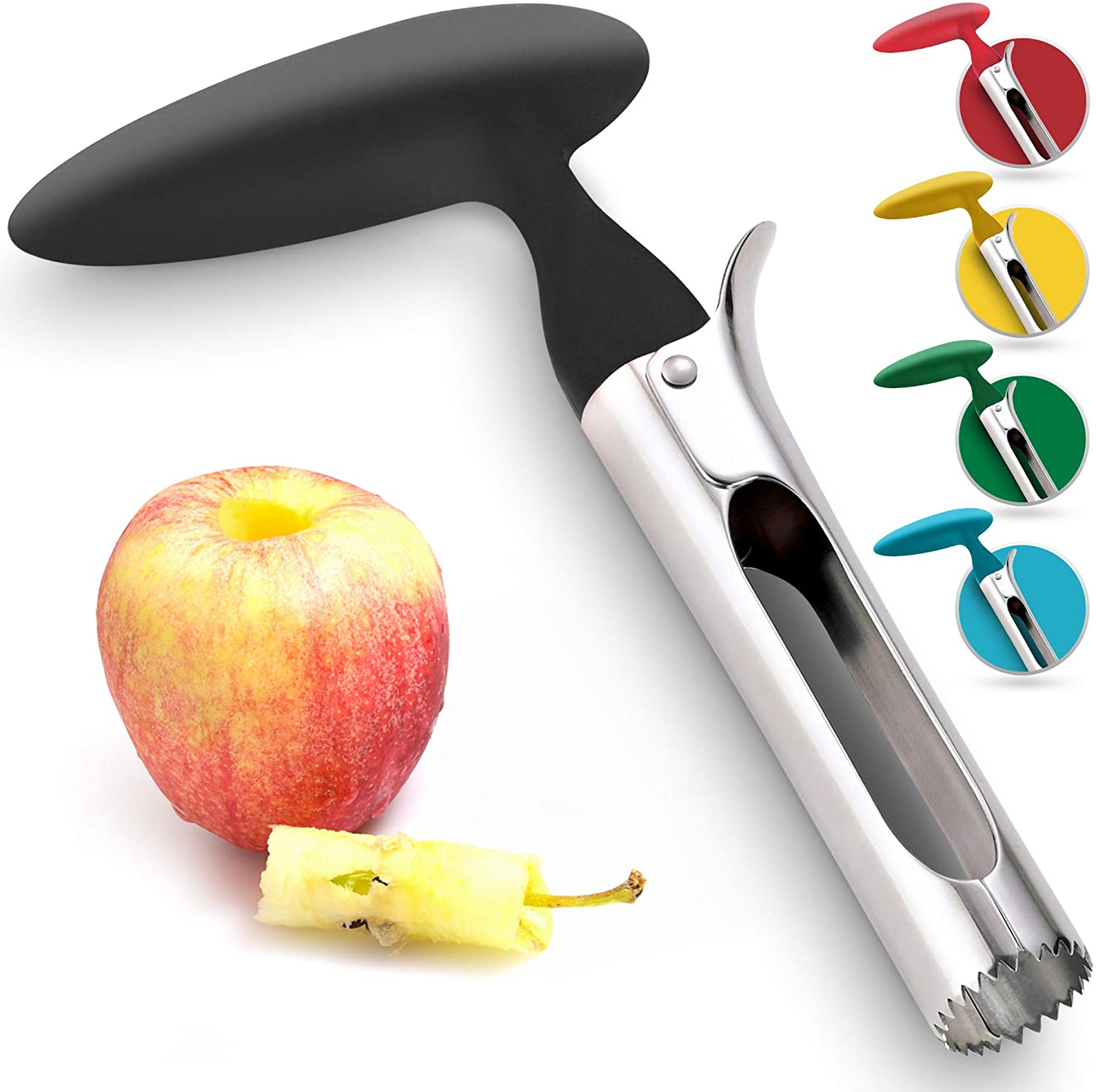 The Zulay Kitchen Store Apple Corer Removes Fruit Cores Easily