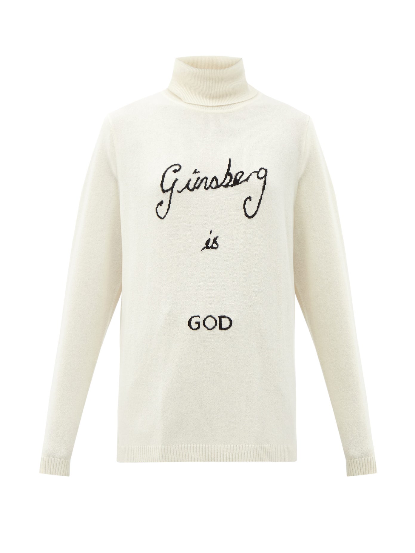 Bella Freud Ginsberg is God Rollneck Cashmere Sweater