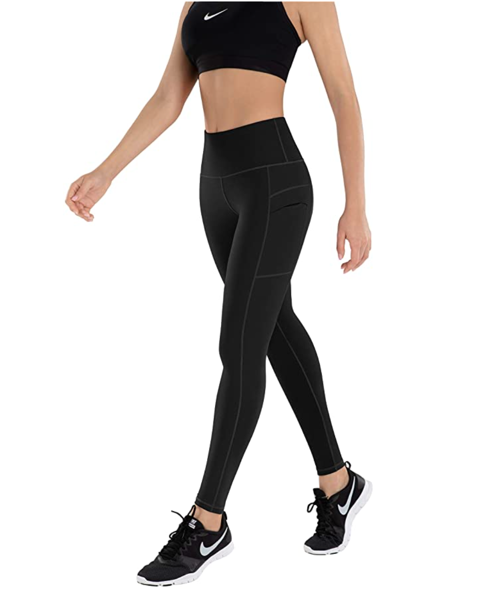 LifeSky Yoga Pants High Waisted Tummy Control Workout Leggings with Pockets  
