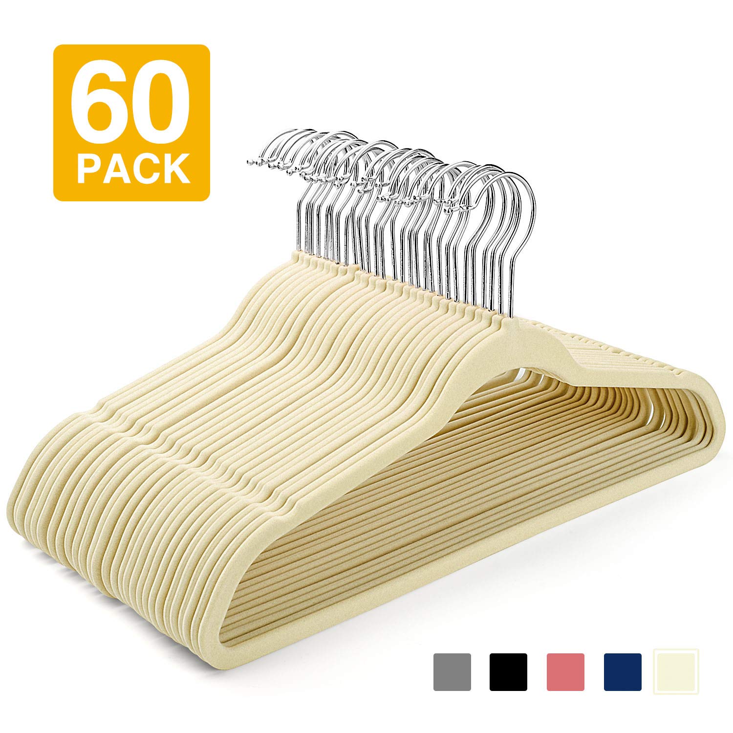 HOUSE DAY + 60 Pack Velvet Hangers