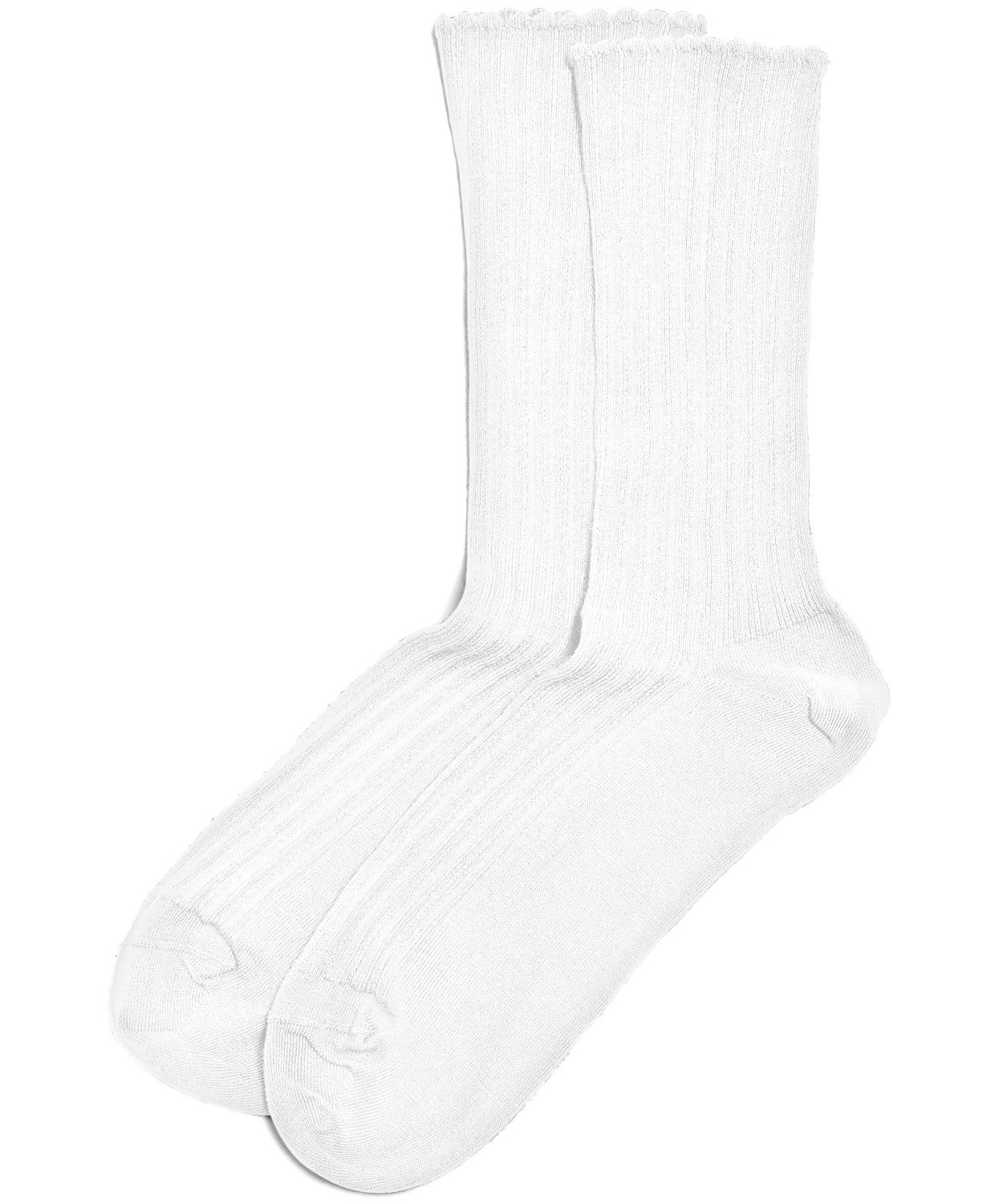 Hue Women's 3-Pk. Scalloped Pointelle Crew Socks - Macy's
