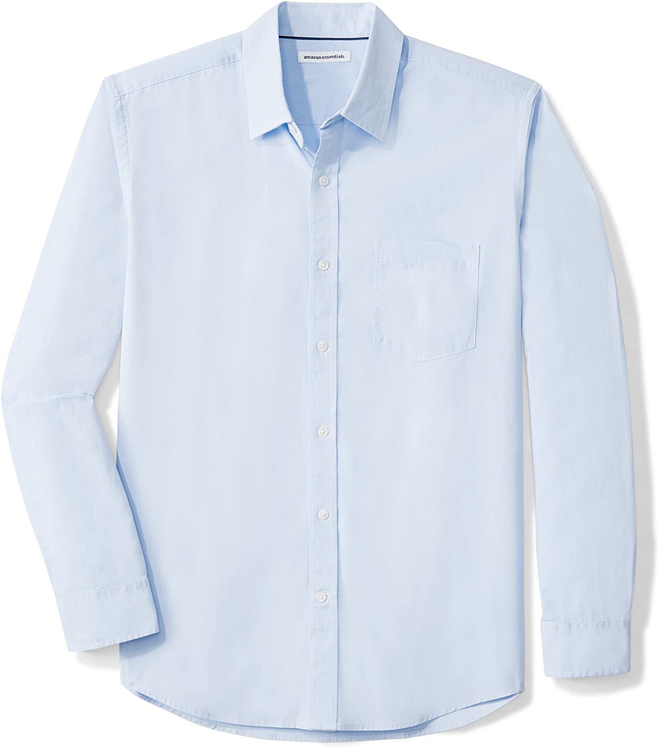 Amazon Essentials + Regular-Fit Long-Sleeve Poplin Shirt