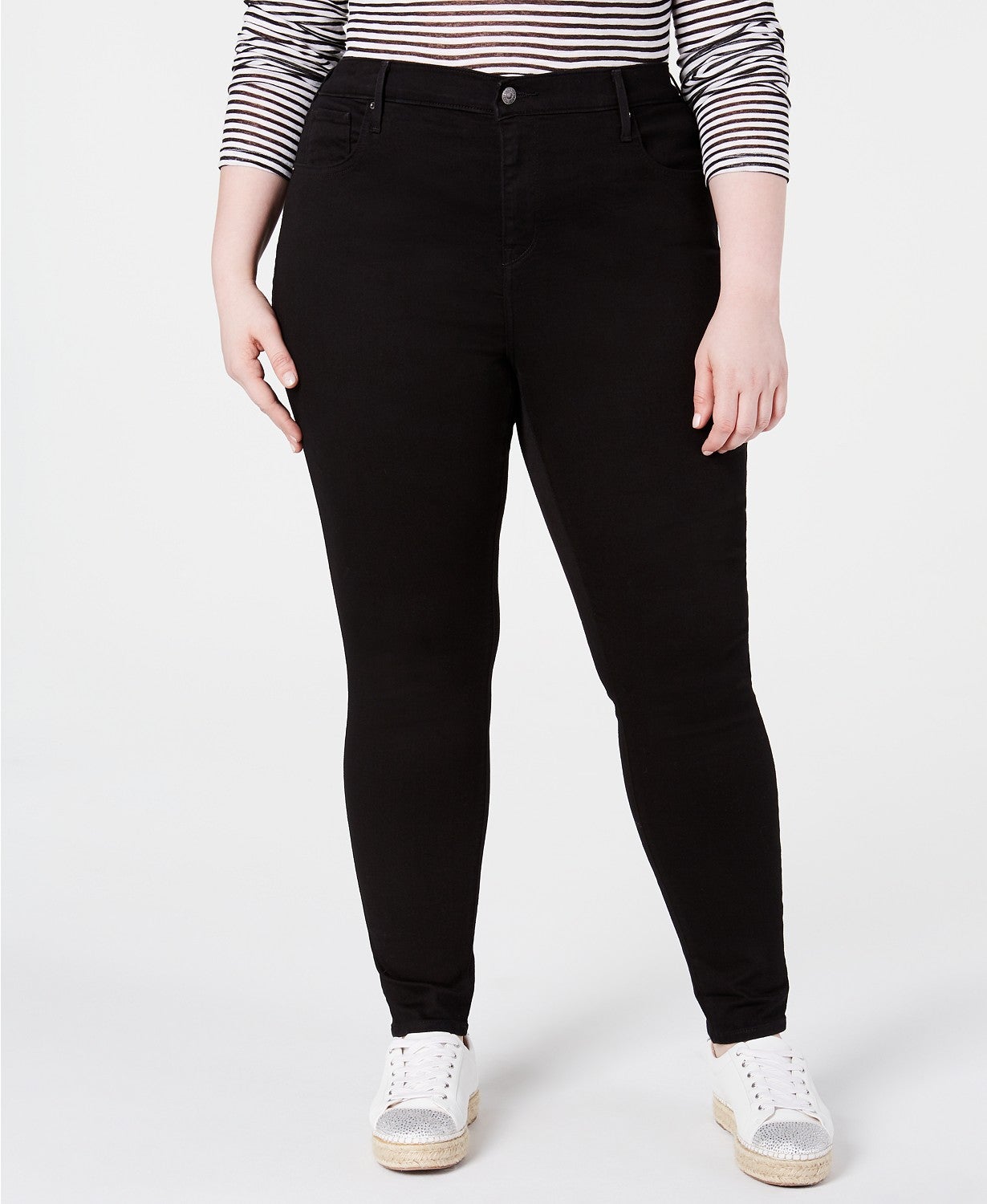 levi's plus size wide leg jeans