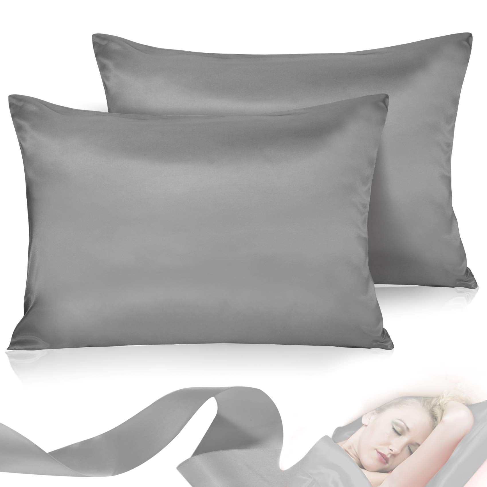 Leccod + Satin Pillowcase for Hair and Skin