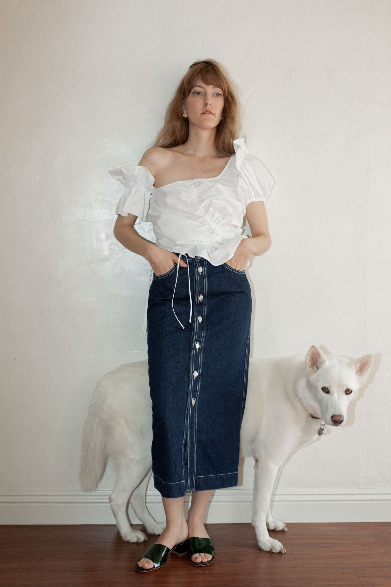 Shaina Mote + Shaina Mote Utility Skirt in Indigo