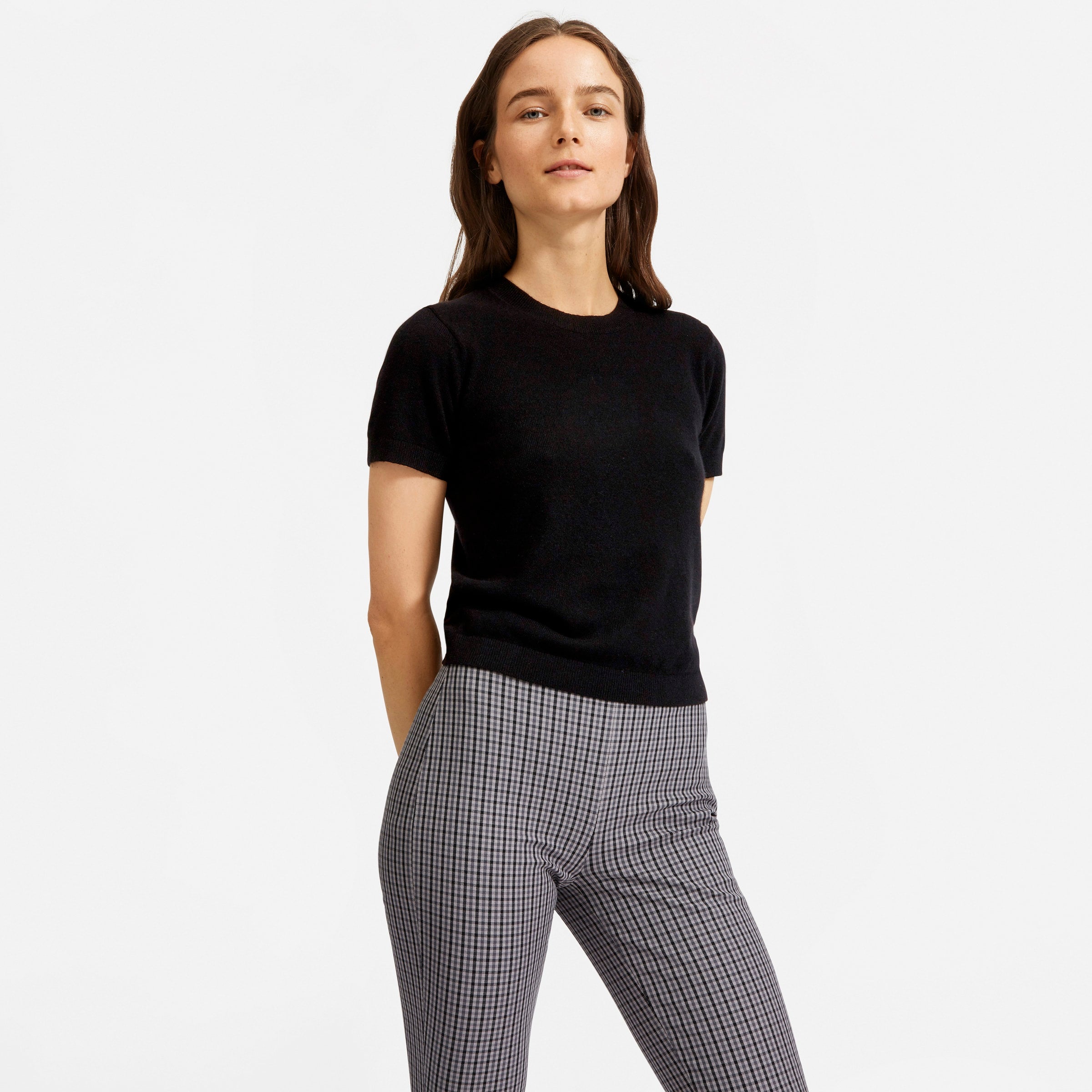 Everlane + The Cashmere Sweater Tee – Black