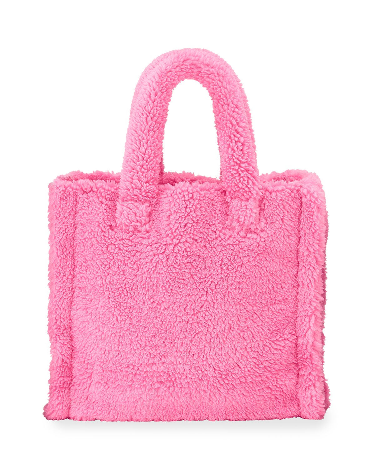 Large Messenger Tote Faux Fur Bag Pink – Hipchik