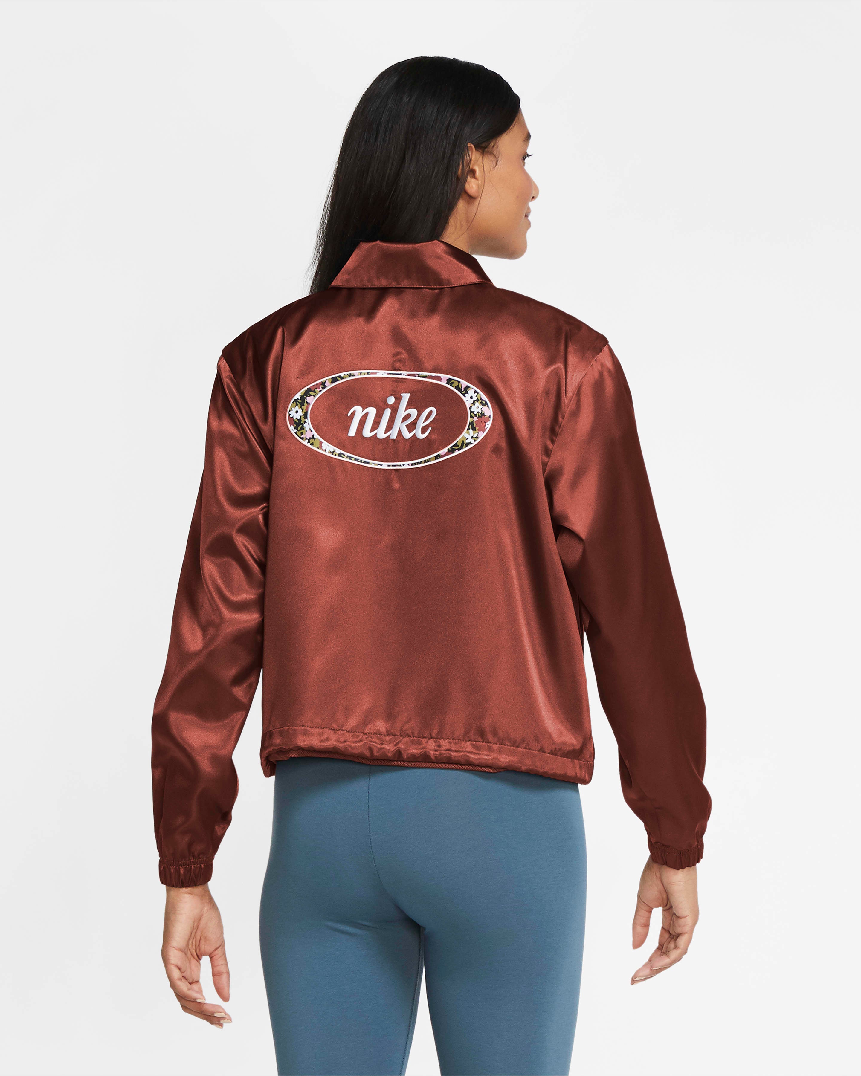 Nike sale satin jacket