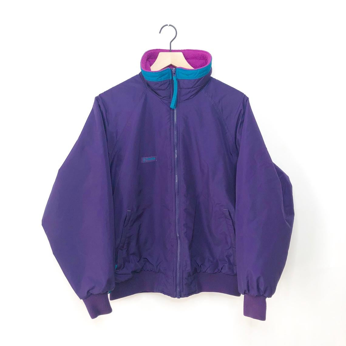 outloudvintage + Vintage Columbia Radial Sleeve Jacket 90s Fleece Lined ...