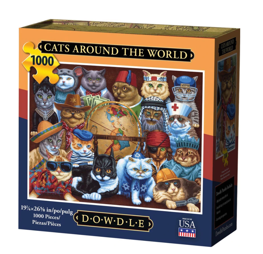 Cats around store the world puzzle