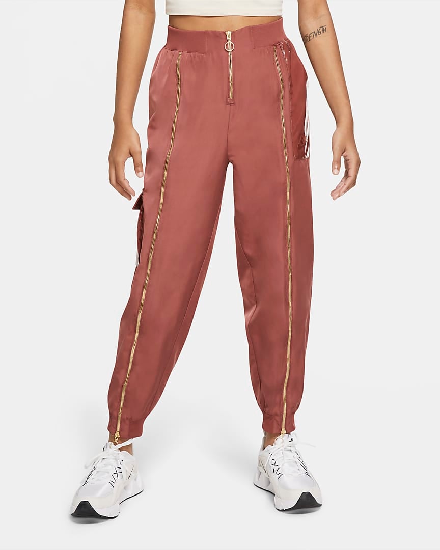 nike woven pants pink