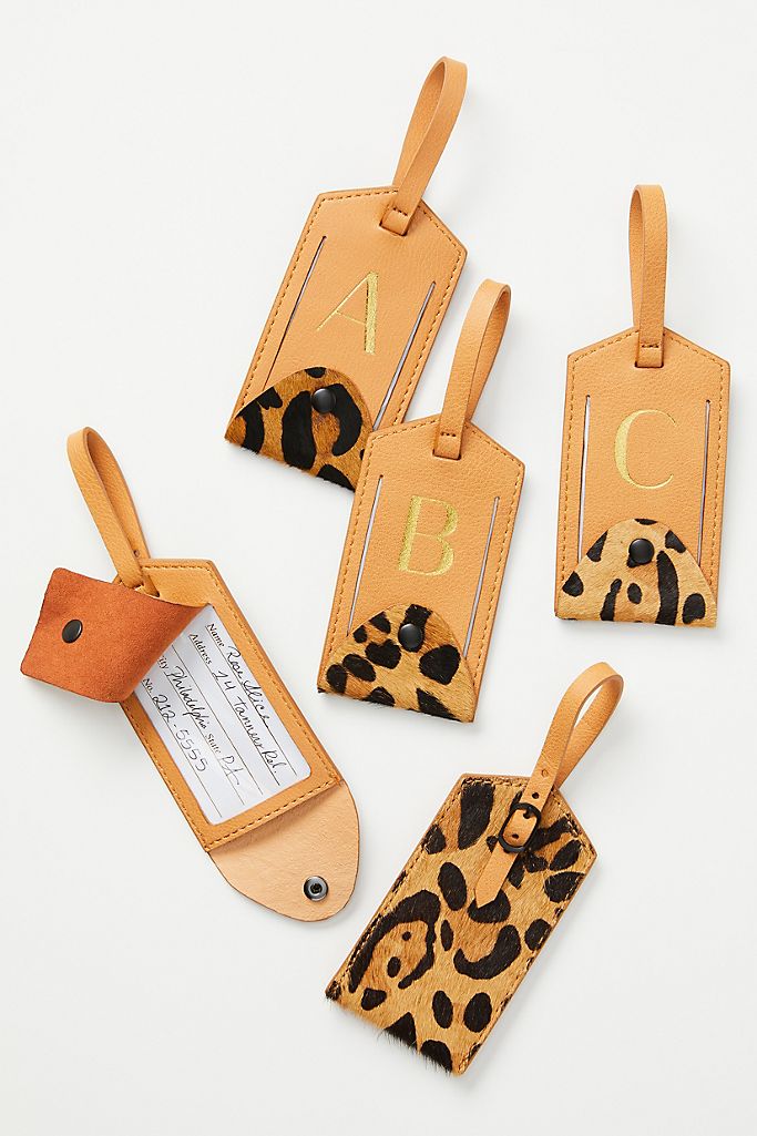 Anthropologie + Animalia Monogram Luggage Tag