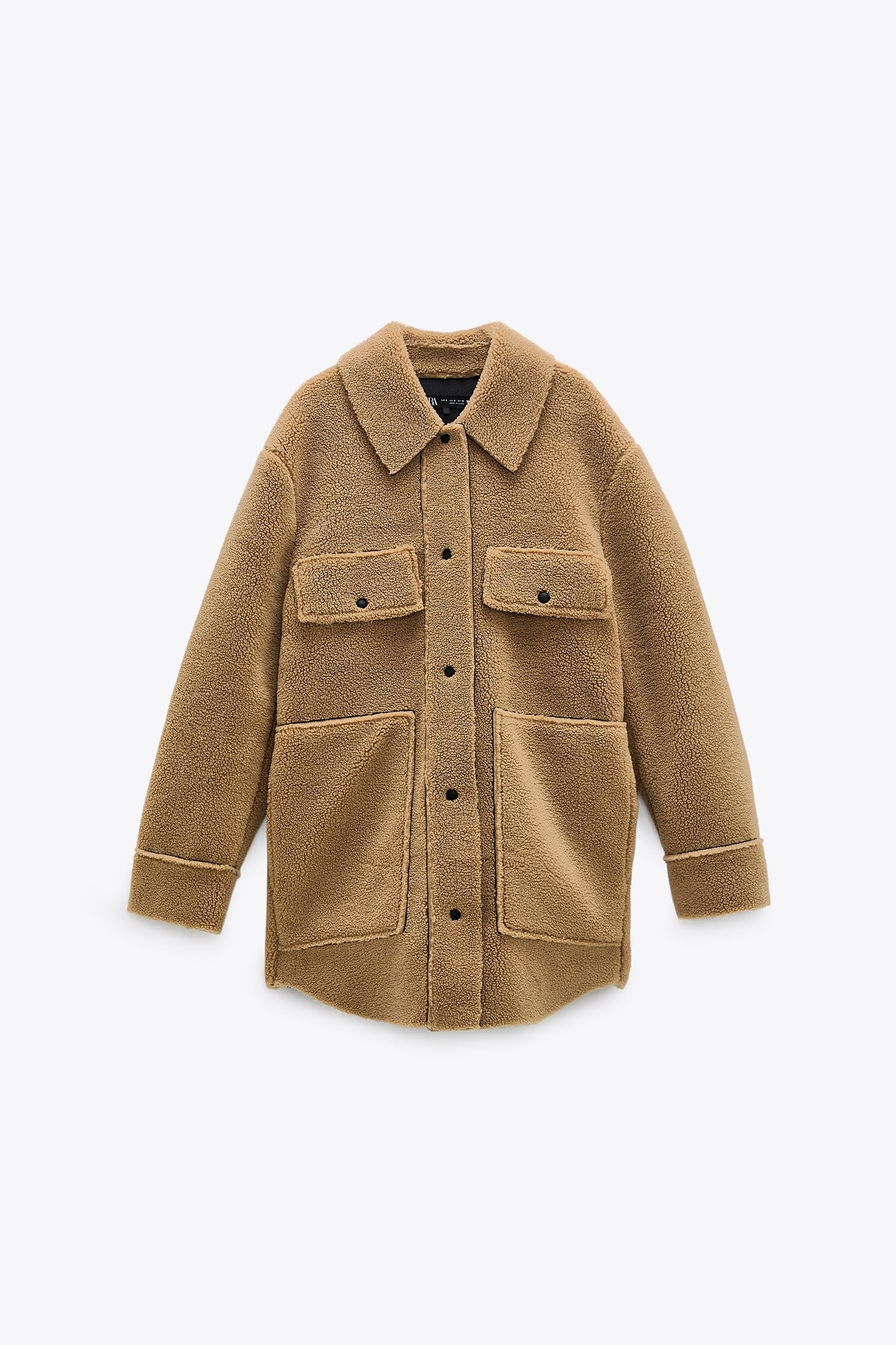 zara double faced overshirt