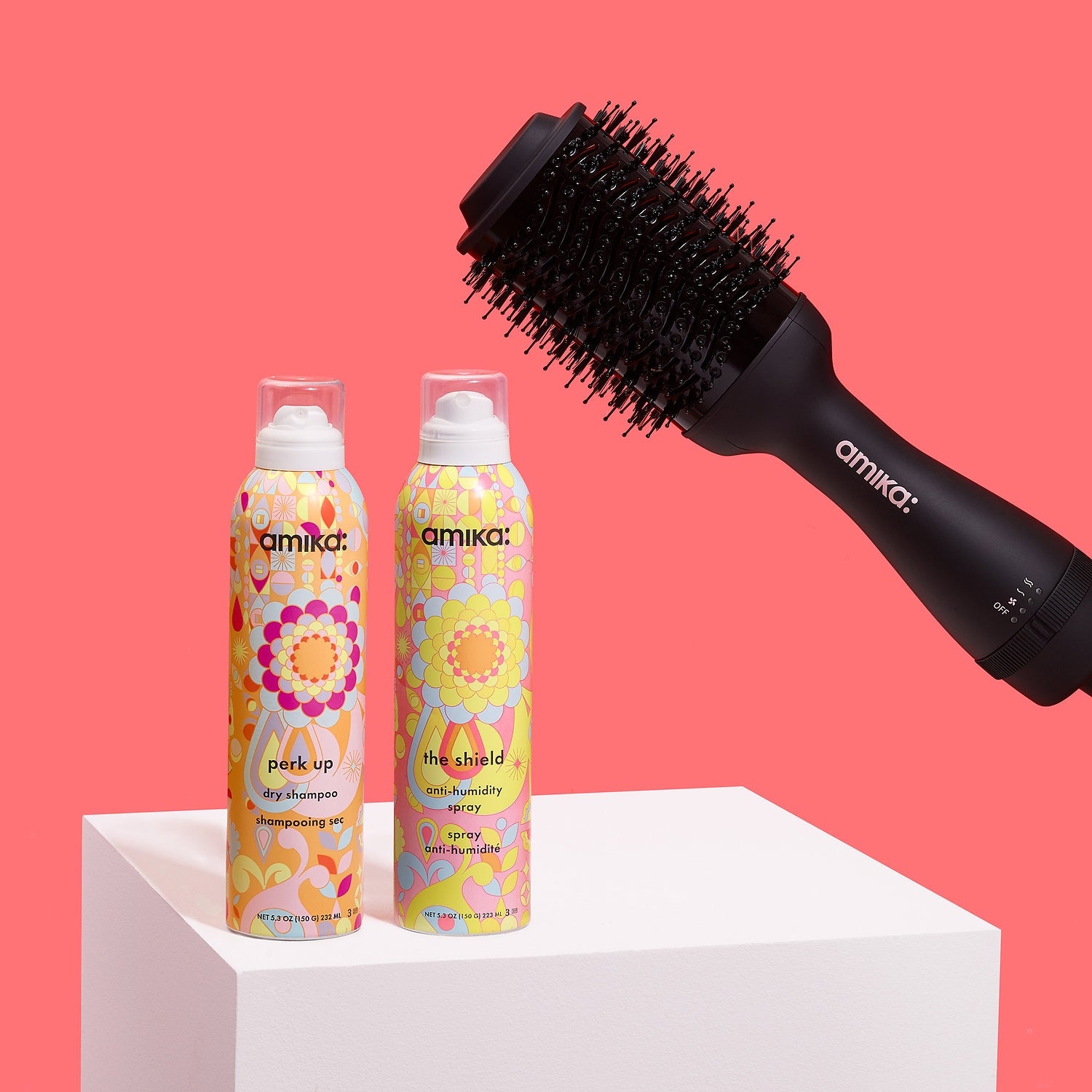 Amika New York Minute Blow Dryer Brush store Set