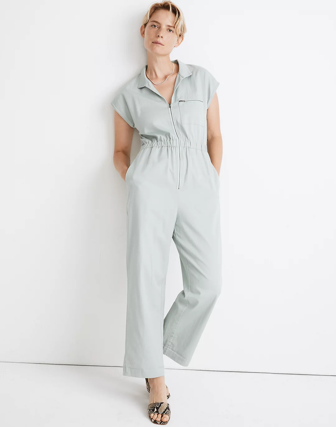 madewell cap sleeve jumpsuit