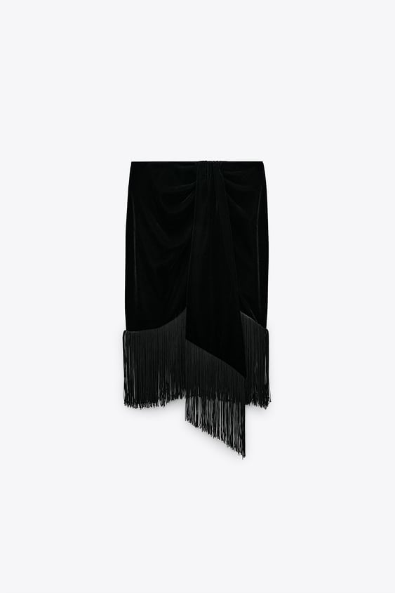 Velvet 2025 fringe skirt