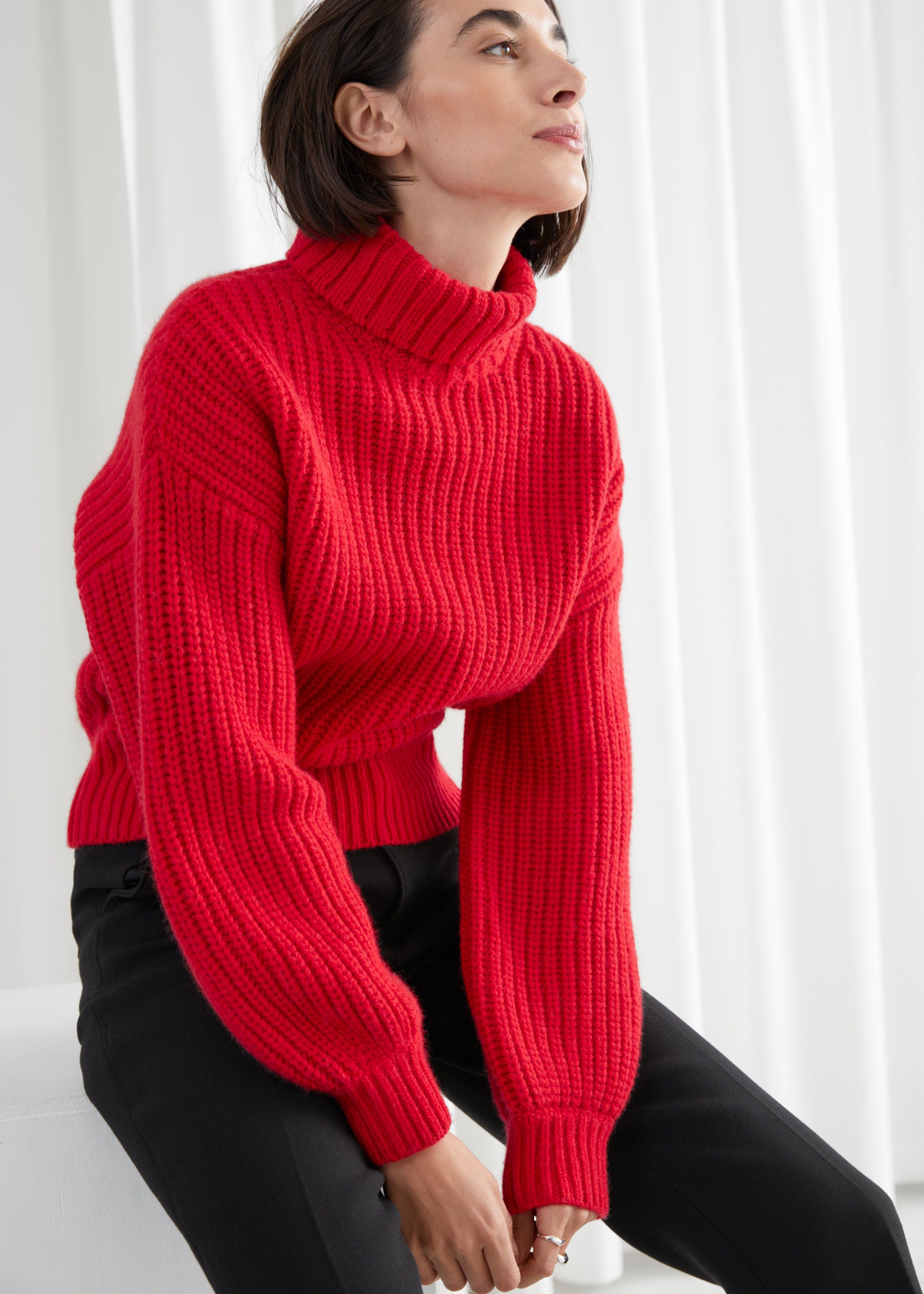 & Other Stories + Balloon Sleeve Knit Sweater