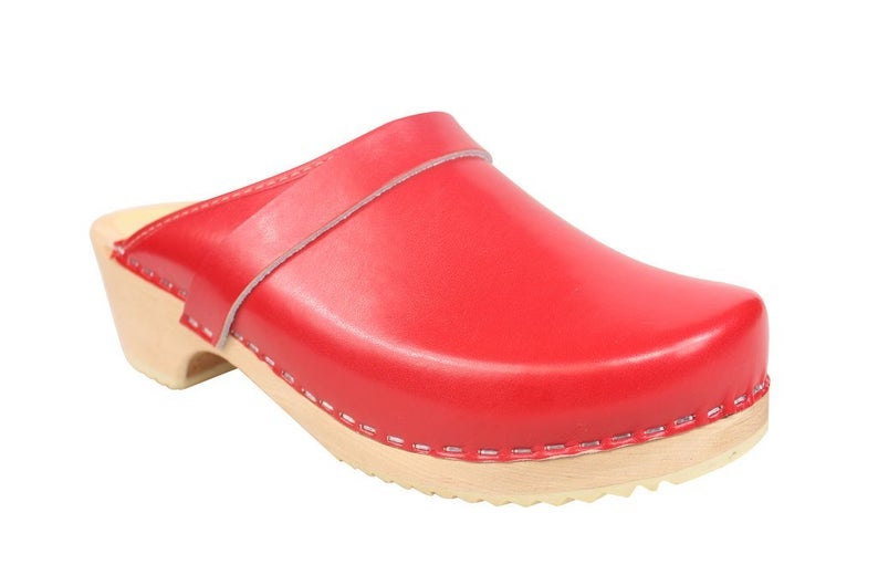 LottaFromStockholm + Swedish Clogs Sweden Classic Red PU Leather by ...