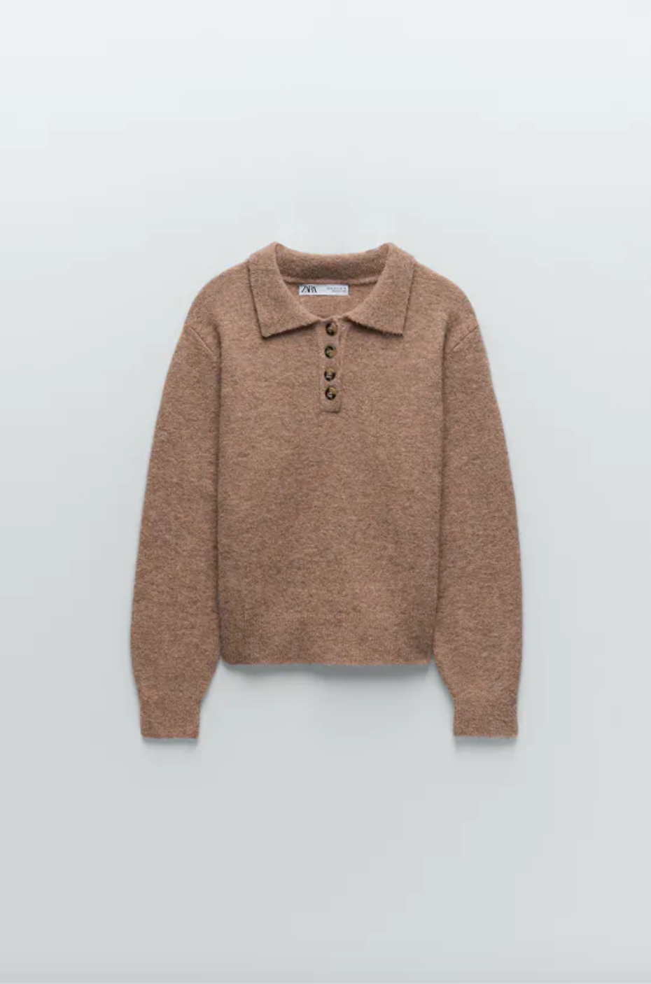 Zara shop camel sweater