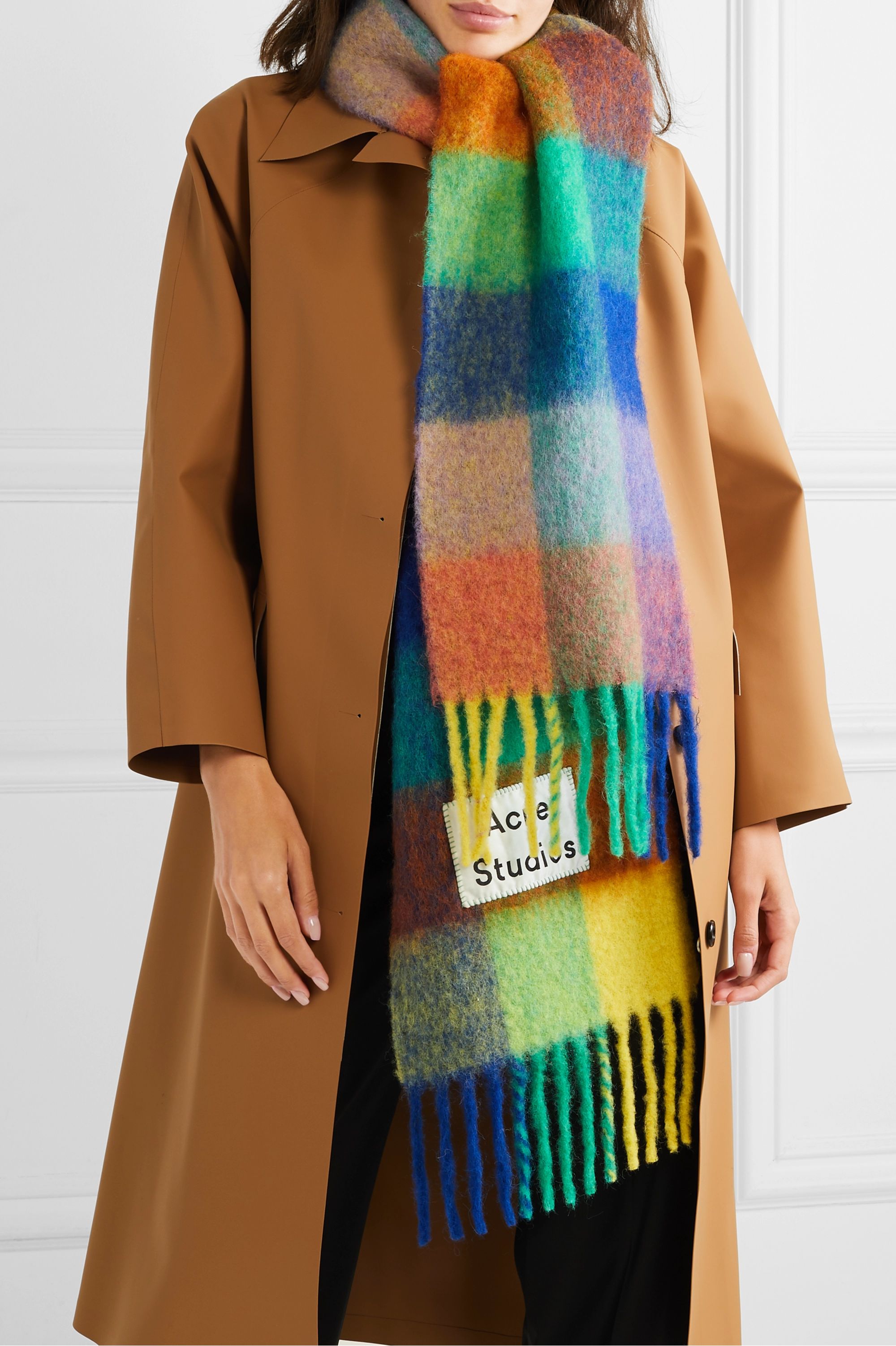 acne studios multicolor scarf