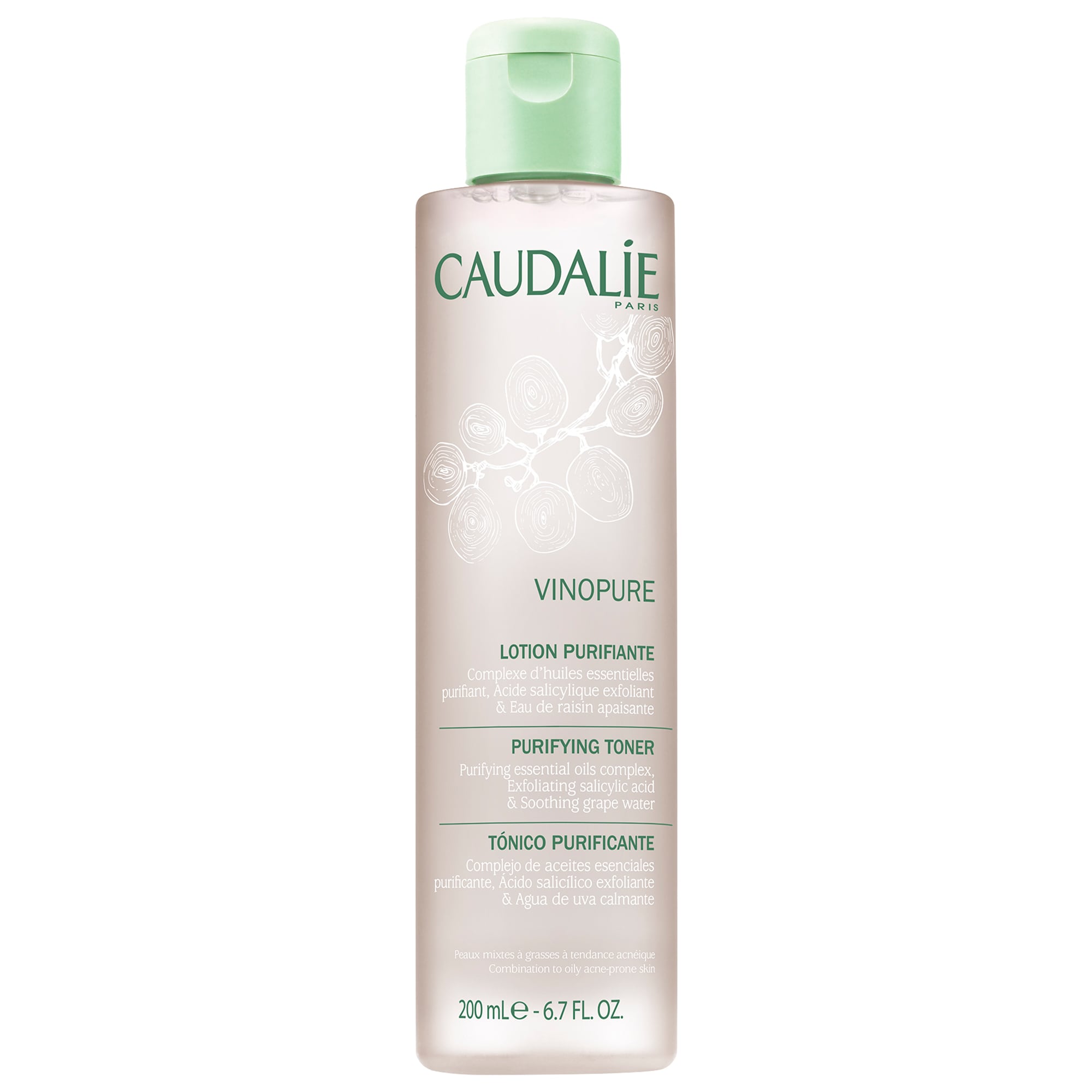 Vinopure Natural Salicylic Acid Pore Minimizing Toner - Caudalie