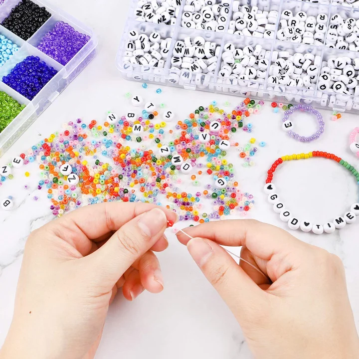 Assorted Bead Kits - DIY Bracelet and Necklace Craft Set - Round