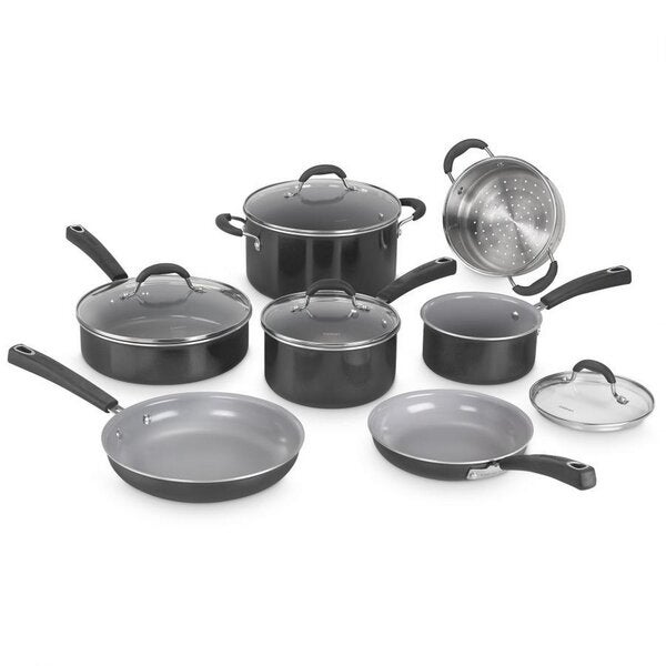 Cuisinart + 11 Piece Aluminum Non Stick Cookware Set