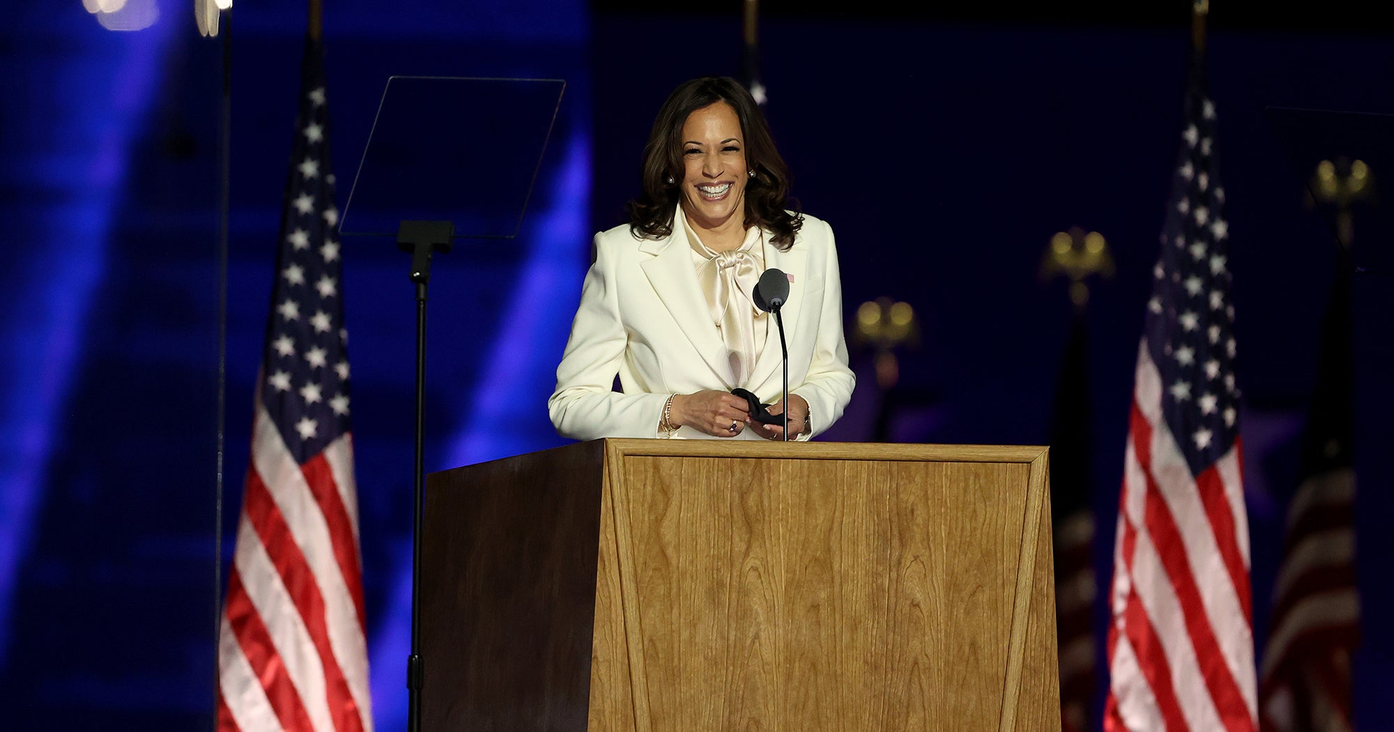 Kamala Harris White Suit & Pearls Has Subtle Symbolism