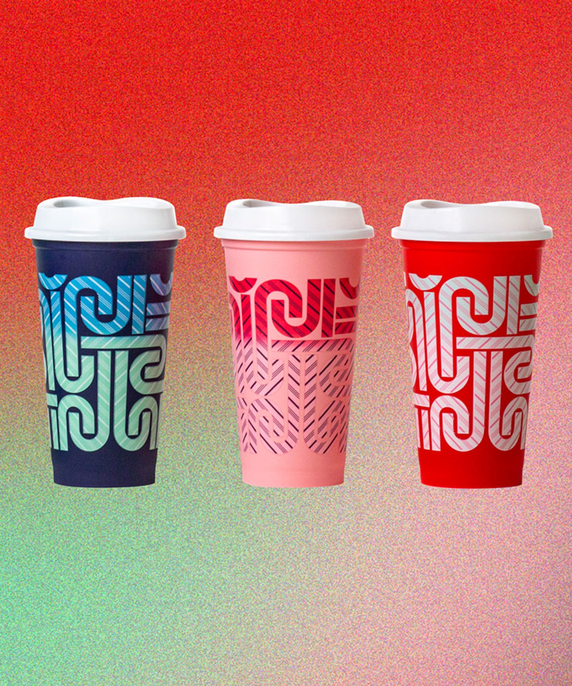 NEW Starbucks 2020 Holiday Tumbler Light Pink Iridescent Limited Edition  Grid
