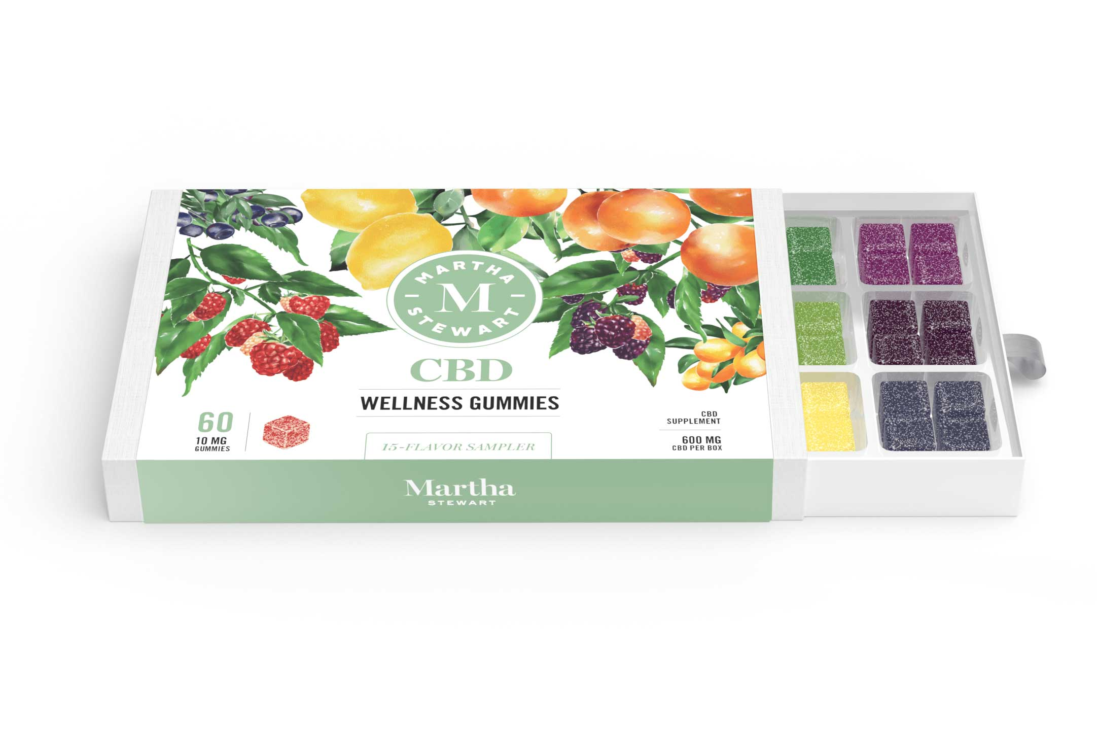 Martha Stewart + CBD 15 Flavor Sampler, Wellness Gummies