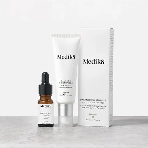 Medik8 + Balance Moisturiser & Glycolic Acid Activator